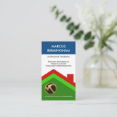 Creative Dachschichten Bauhandwerker Visitenkarte (Stehend Vorderseite)