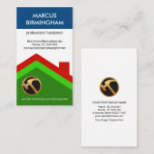 Creative Dachschichten Bauhandwerker Visitenkarte (Vorne/Hinten)