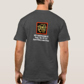 Creative Dachterrasse auf Black Wood Handyman Pain T-Shirt (Rückseite)