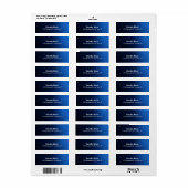 Creative Dark Blue Elegant Schlicht Moderner Stil (Vorne)