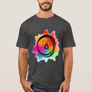Creative Digital-Design-Logo mit Farbschlauch T-Shirt