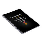 Creative Director Funny Job Title Notizblock (Rechte Seite)