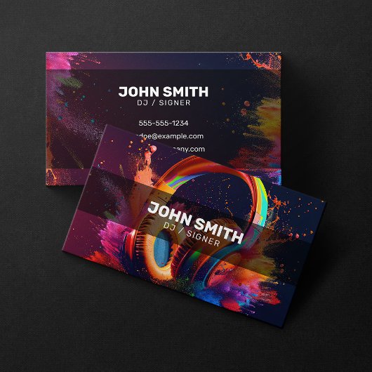 Creative DJ Signer Songwriter Music DJs Karaoke Visitenkarte