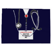 Creative Doctor Abschluss Große Geschenktüte (Rückseite)