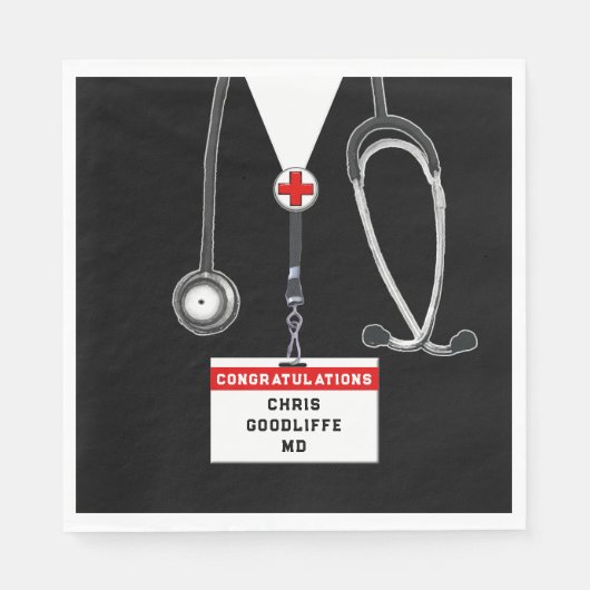 Creative Doctor Abschluss Serviette (Vorderseite)
