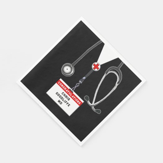 Creative Doctor Abschluss Serviette (Ecke)