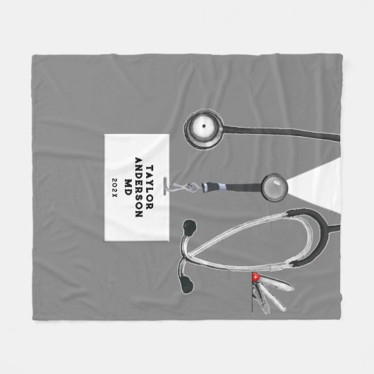 Creative Doctor Fleece Blanket (Vorderseite (Horizontal))