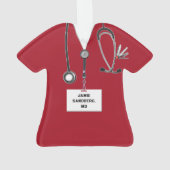 Creative Doctor Keepake - Geschenk Ornament (Rückseite)