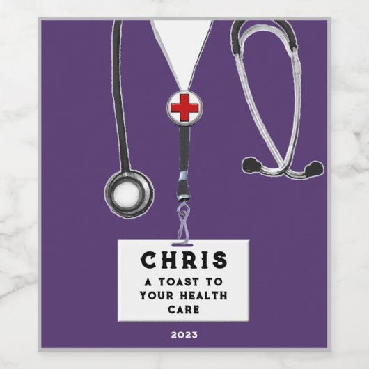 Creative Doctor Weinetikett (Einzelnes Label)