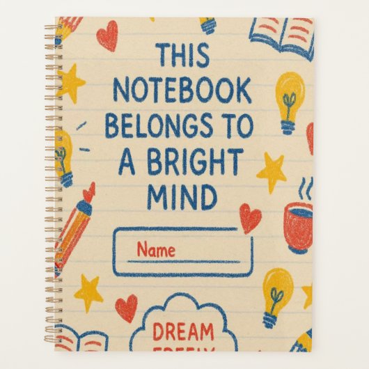 Creative Doodle-Notebook - Helles Mind Journal mit Planer (Vorderseite)