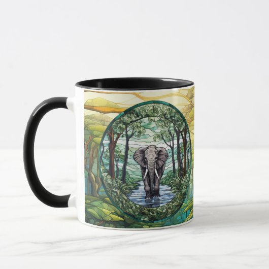 Creative Dschungel Tasse von Nickys Art (Links)