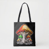 Creative Earthy Psychedelic Mushroom Art Tasche (Vorderseite)