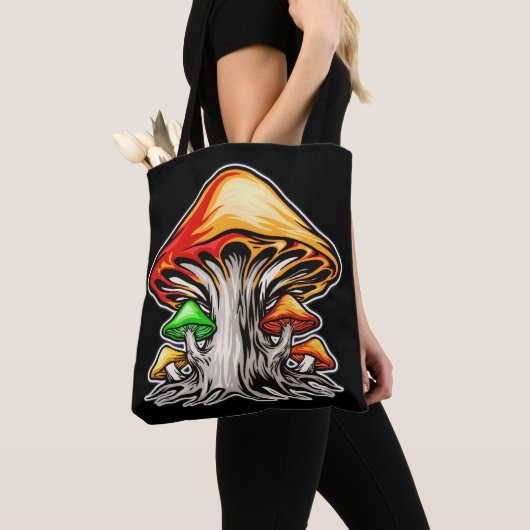 Creative Earthy Psychedelic Mushroom Art Tasche (Von Nahem)