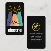 Creative Electrical Lightbulb Beam Visitenkarte (Vorne/Hinten)