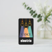 Creative Electrical Lightbulb Beam Visitenkarte (Stehend Vorderseite)