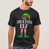 Creative Elf Matching Familie Weihnachten Pajama T-Shirt (Vorderseite)
