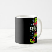 Creative Elf Matching Family Group Christmas Party Kaffeetasse (VorderseiteRechts)