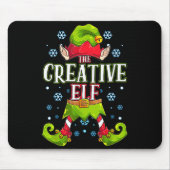Creative Elf Matching Family Group Christmas Party Mousepad (Vorne)