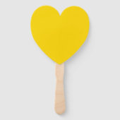 Creative Expression Hot Bold Yellow Heart Fächer (Vorderseite)