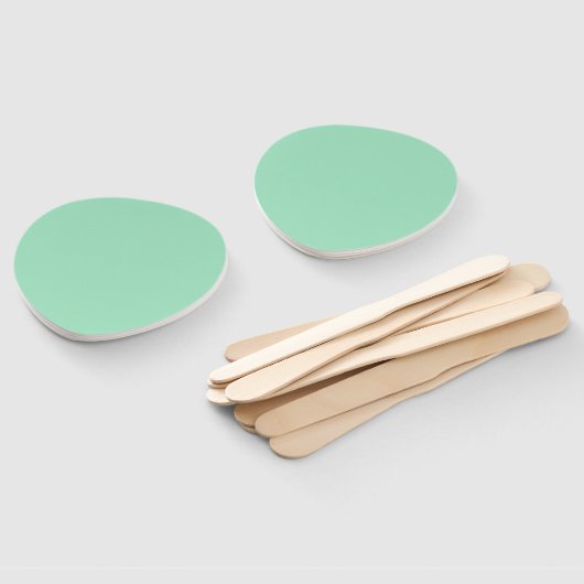 Creative Expression Seafoam Green Paddle Fächer (Non-assembled)