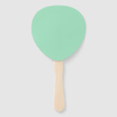 Creative Expression Seafoam Green Paddle Fächer (Rückseite)