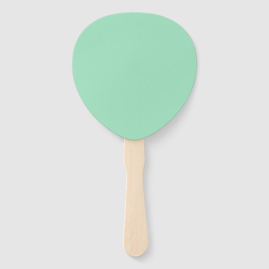 Creative Expression Seafoam Green Paddle Fächer (Rückseite)