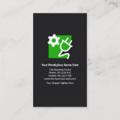 Creative farbenfrohe Glühbirnen Elektrisch Visitenkarte (Rückseite)