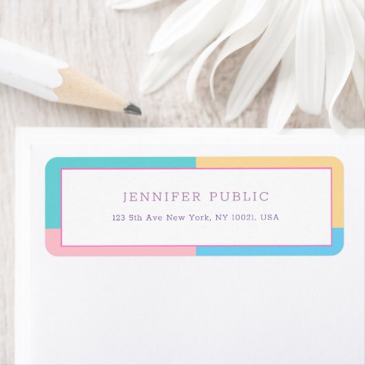 Creative farbenfrohe, moderne Design-Chic-Vorlage (Insitu)