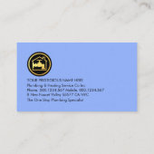 Creative Faucet Rooftop Building Frame Visitenkarte (Rückseite)