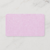 Creative Feminine Pink Trendy Schlicht Stylish Sim Visitenkarte (Rückseite)