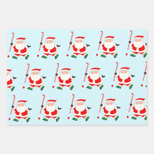 Creative Field Hockey Holiday Geschenk Geschenkpapier Set (Vorderseite 3)