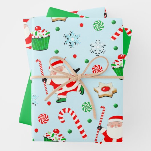 Creative Field Hockey Holiday Geschenk Geschenkpapier Set (Beispiel)