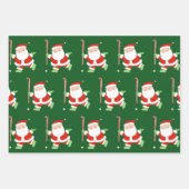 Creative Field Hockey Weihnachtsgeschenk Wrapping  Geschenkpapier Set (Vorderseite 3)
