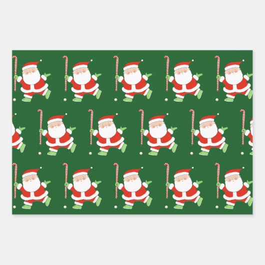 Creative Field Hockey Weihnachtsgeschenk Wrapping Geschenkpapier Set (Vorderseite 3)