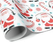 Creative Fishing Weihnachtsfeiertag Geschenkpapier (Rolleneckpunkt)