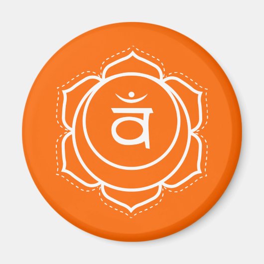 Creative Flow Orange Sacral Chakra Magnet (Vorne)
