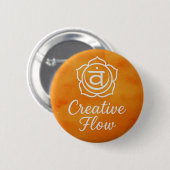 Creative Flow Sacral Chakra Spiritual Energy Button (Vorne & Hinten)