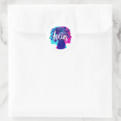 Creative Focus Runder Aufkleber (Tasche)