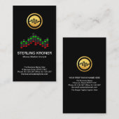 Creative Forex Stock Graph Finanzberater Visitenkarte (Vorne/Hinten)