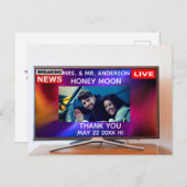 Creative Foto danke Ihnen Postcard Einladungspostkarte (Vorne/Hinten)