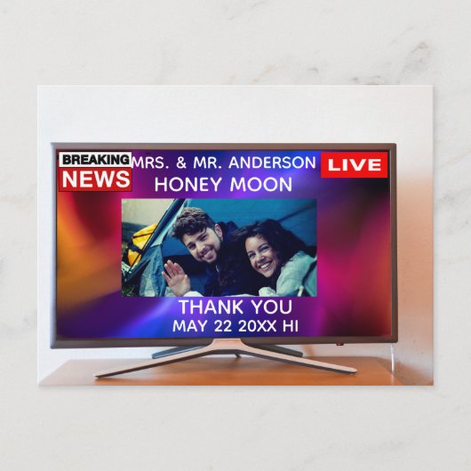 Creative Foto danke Ihnen Postcard Einladungspostkarte (Vorderseite)