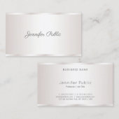 Creative Freehand Script Modern Glam Schlicht Luxu Visitenkarte (Vorne/Hinten)