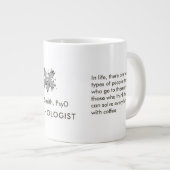 Creative Freud Caricature Rorschach Theme Quote fo Jumbo-Tasse (Vorderseite Rechts)