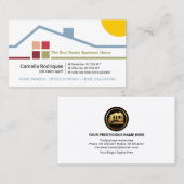 Creative Gebäude Rooftop Realty Visitenkarte (Vorne/Hinten)