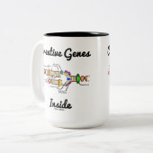 Creative Genes Inside (DNA-Replikation) Zweifarbige Tasse (Vorderseite Links)