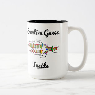 Creative Genes Inside (DNA-Replikation) Zweifarbige Tasse