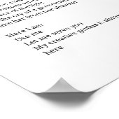 Creative Genie Inspiration Gedicht Wall Art Decora Poster (Ecke)