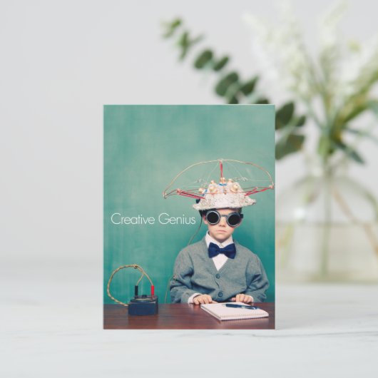 Creative Genius Designs Postkarte (Stehend Vorderseite)