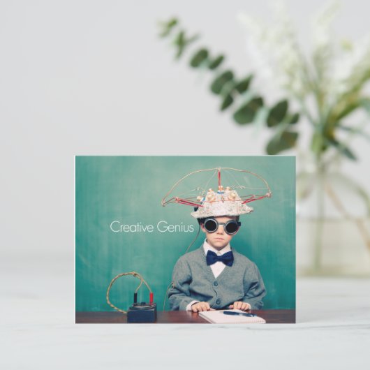 Creative Genius Designs Postkarte (Stehend Vorderseite)