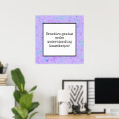 Creative Genius sucht den Housekeeper Po zu verste Poster (Heimbüro)